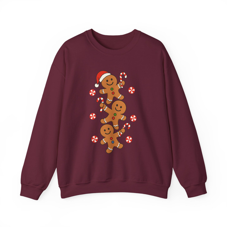 Cute Gingerbread Cookie Winter Gift for Mom Sweatshirt S-5XL