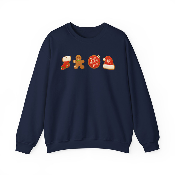 Christmas Cookie Baking Gingerbread Holiday Sweatshirt S-5XL