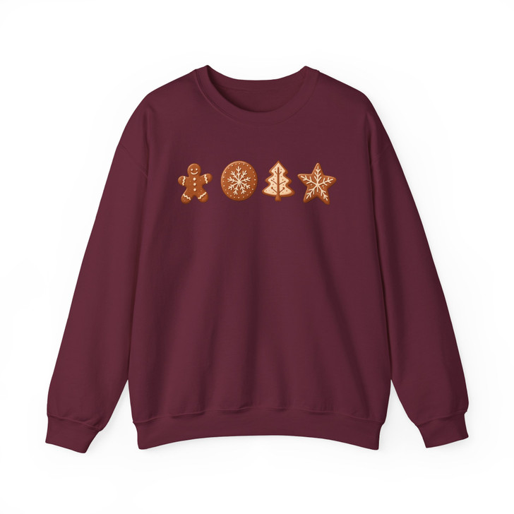 Gingerbread Cookie Winter Holiday Graphic Sweatshirt S-5XL
