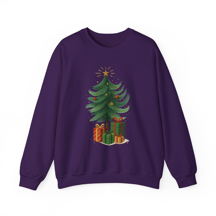 Colorful Coquette Glitter Tree Girly Bow Brushstroke Sweatshirt S-5XL