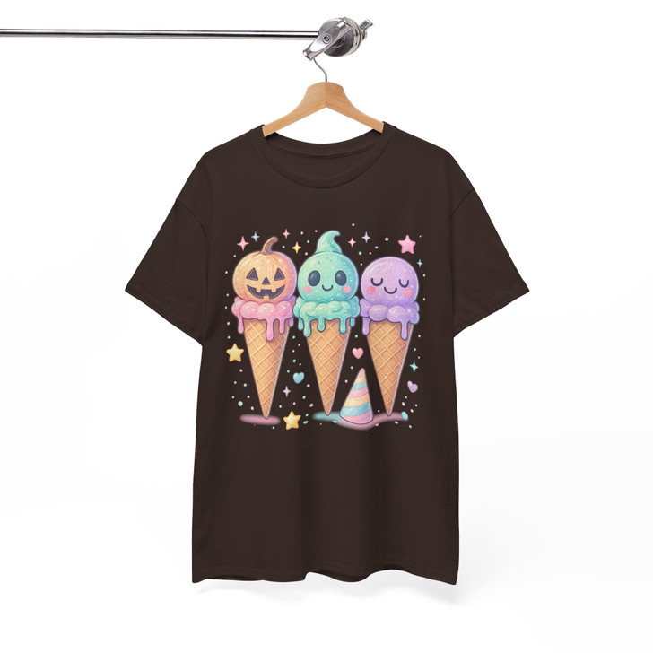 Halloween Popsicle Spooky Ice Cream Treats Fun Holiday T-shirt S-5XL