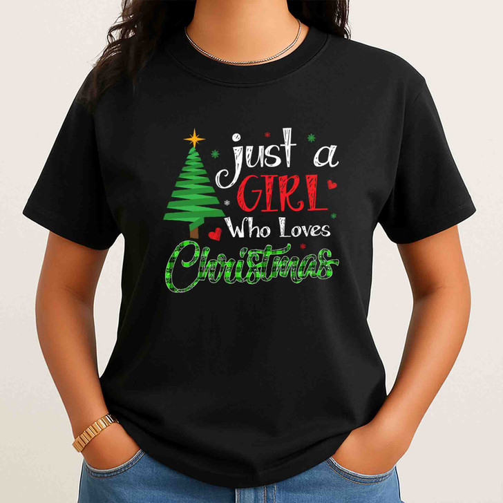 Rockin Around the Christmas Tree Western Holiday Cowboy Boot Crewneck T-shirt S-5XL