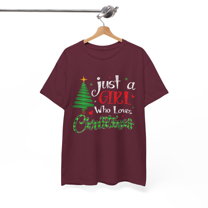 Rockin Around the Christmas Tree Western Holiday Cowboy Boot Crewneck T-shirt S-5XL