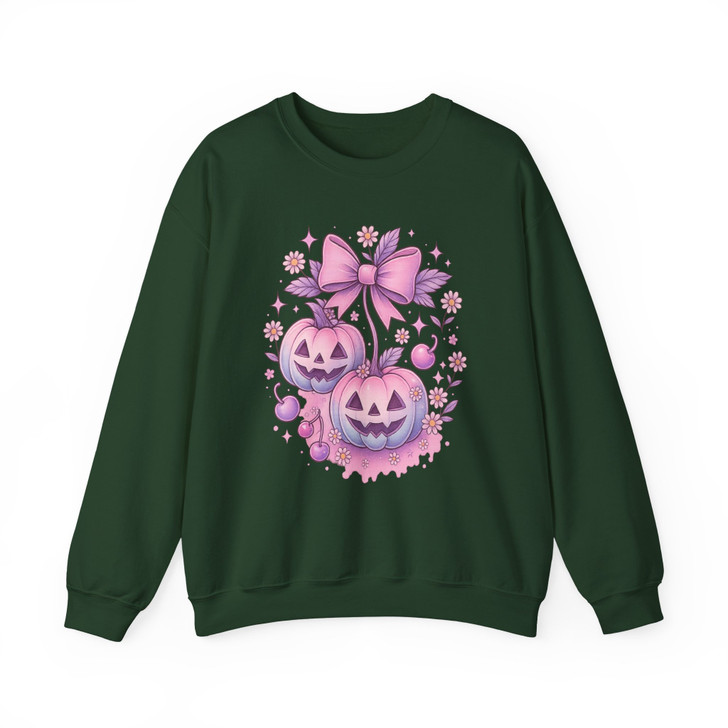 Cotton Candy Jack O’Lantern Pastel Pumpkin Ghost Sweatshirt S-5XL