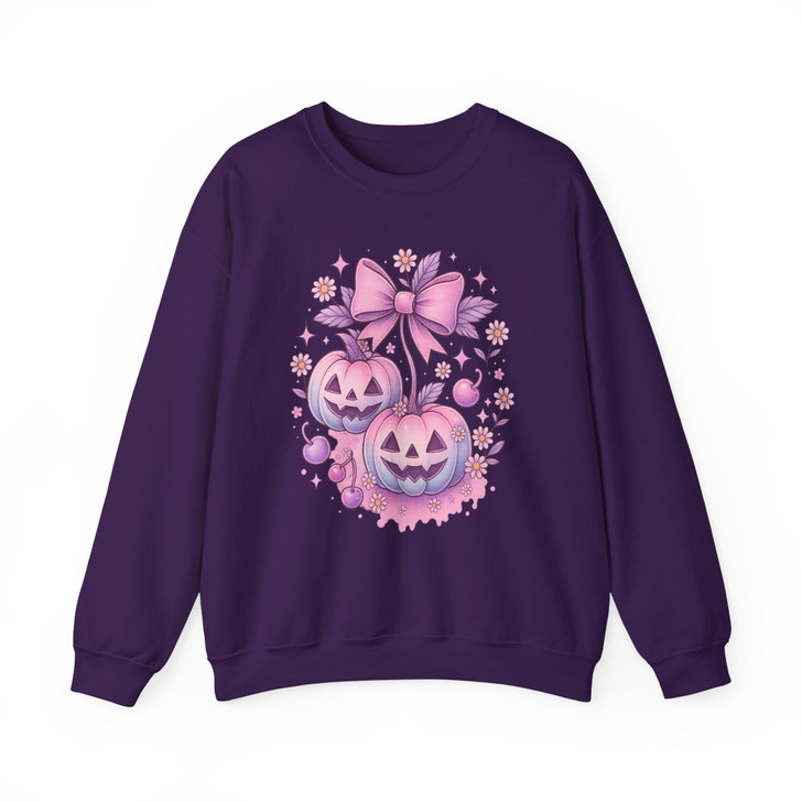 Cotton Candy Jack O’Lantern Pastel Pumpkin Ghost Sweatshirt S-5XL