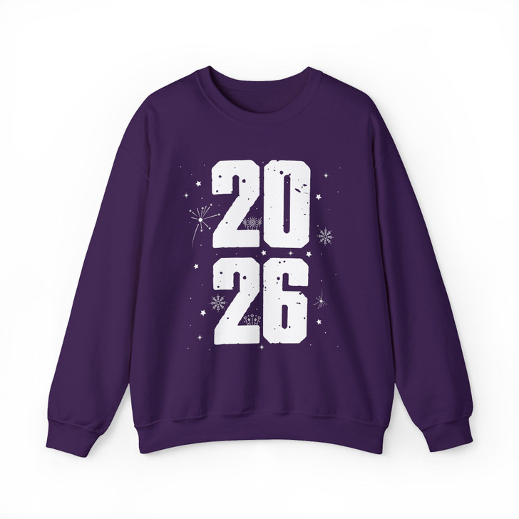 Fireworks 2026 New Year Bold Celebration Minimalist NYE Sweatshirt S-5XL