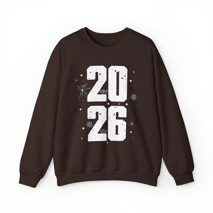 Fireworks 2026 New Year Bold Celebration Minimalist NYE Sweatshirt S-5XL