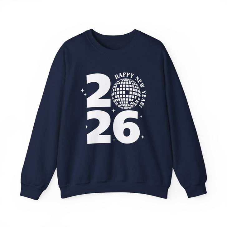 2026 Cheers Time Disco Ball New Year Adults And Kids Sweatshirt S-5XL