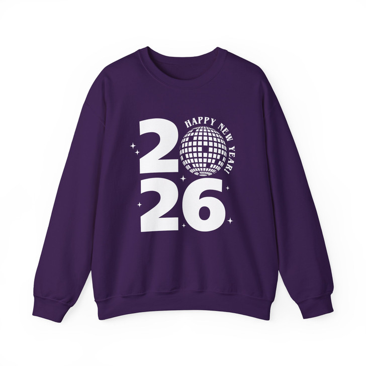 2026 Cheers Time Disco Ball New Year Adults And Kids Sweatshirt S-5XL