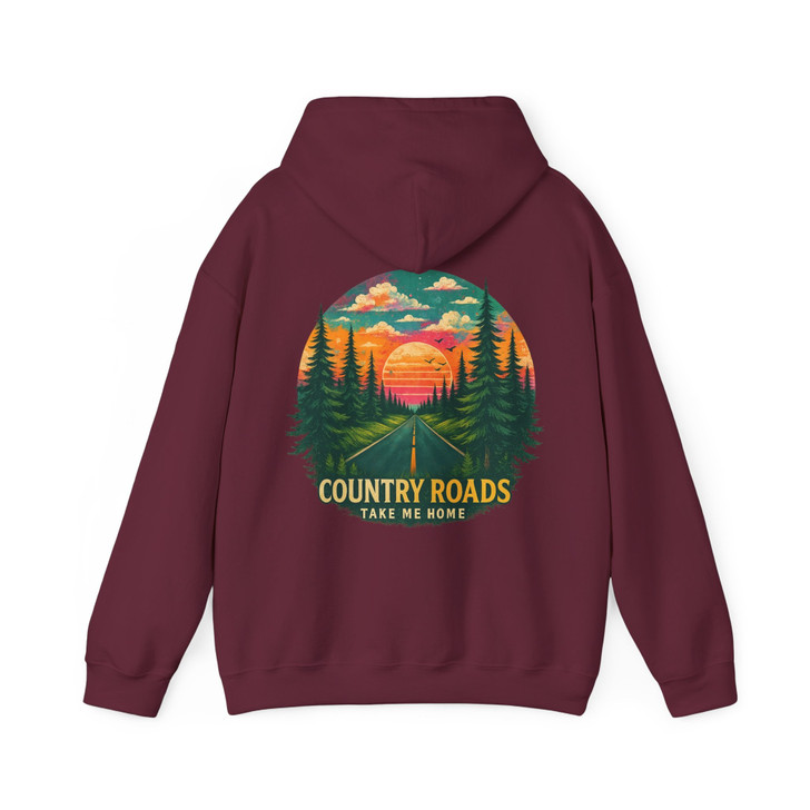 Retro Colorful Forest Landscape Hoodie Adult Hoodie S-5XL