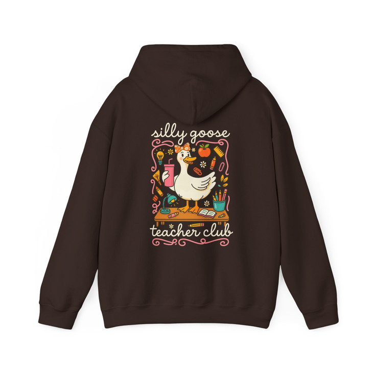 Funny Silly Goose Teacher Hoodie Appreciation Adult Hoodie S-5XL