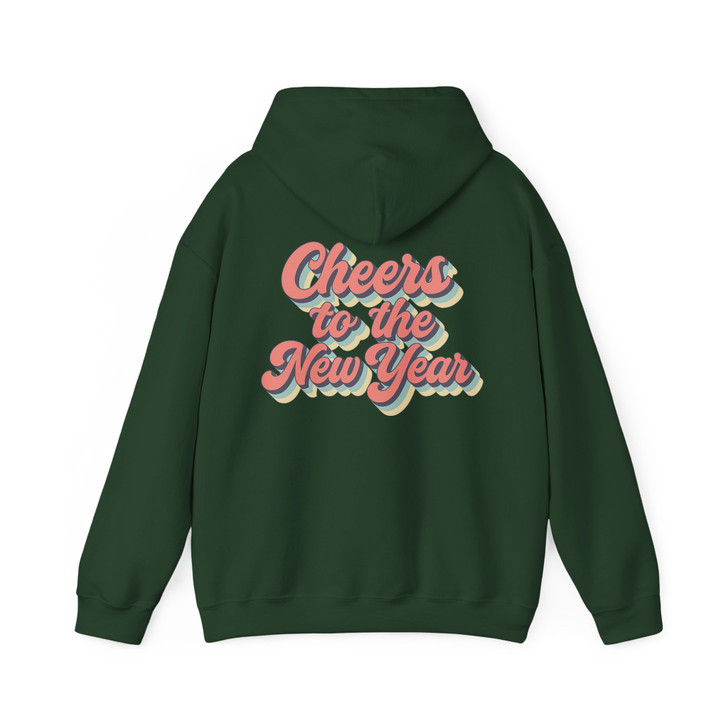 Cheer To New Year Outfit Cozy Winter Adults And Kids Hoodie S-5XL