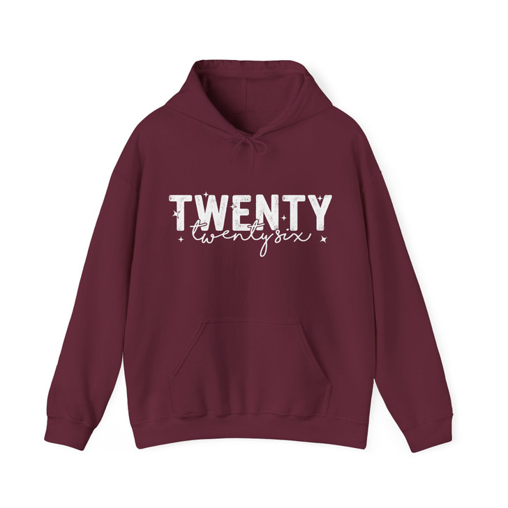 Twenty Twenty Six Minimalist 2026 New Year Outfit Hoodie S-5XL