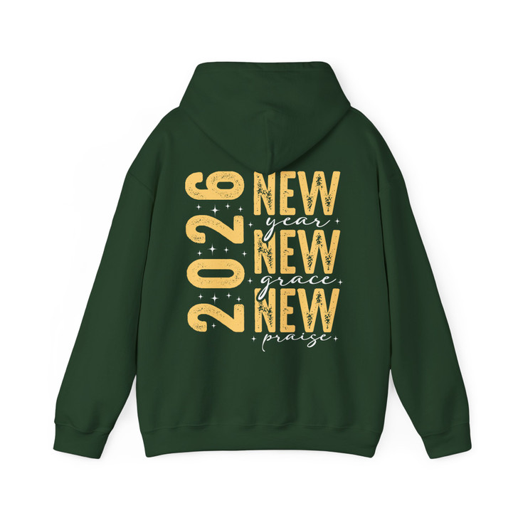 Christian New Year 2026 New Grace New Praise Religious NYE Hoodie S-5XL