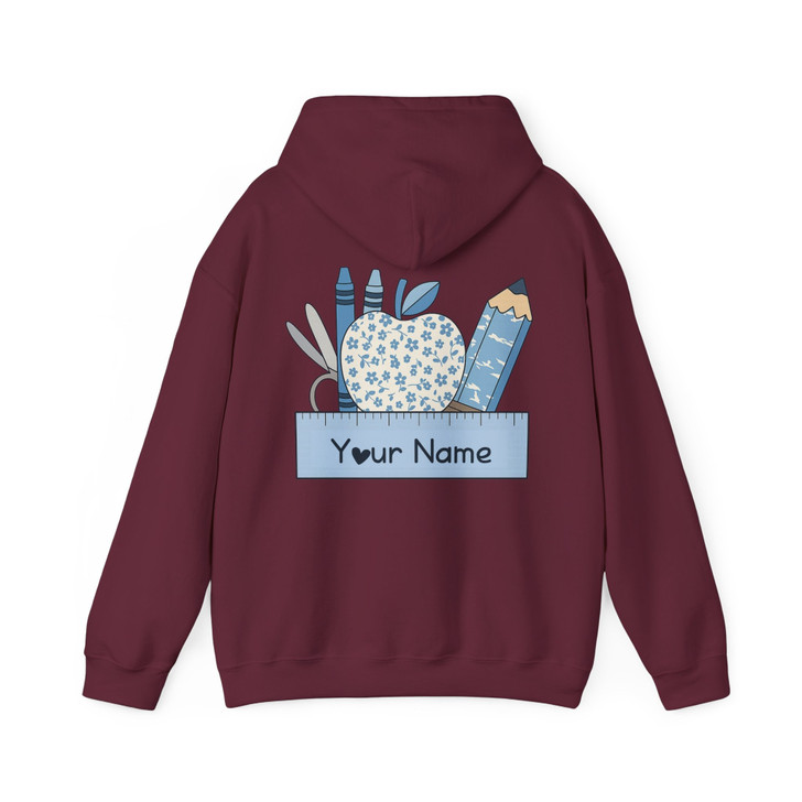 Custom Teacher Back To School Hoodie Adult Hoodie S-5XL
