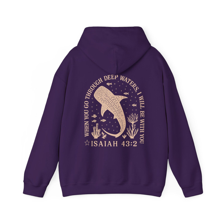 Whale Shark Christian Beach Faith Hoodie Adult Hoodie S-5XL
