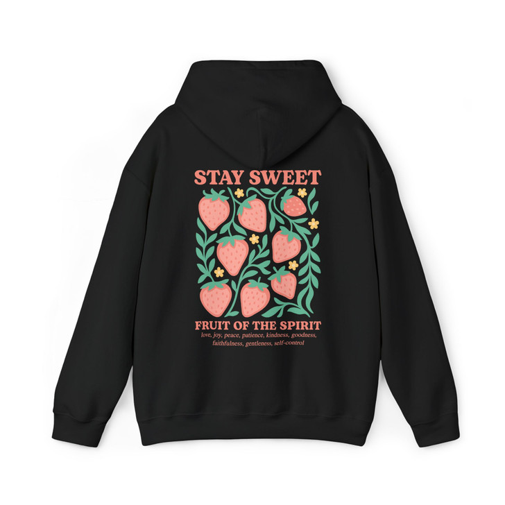 Boho Fruits Of The Spirit Retro Christian Hoodie Adult Hoodie S-5XL