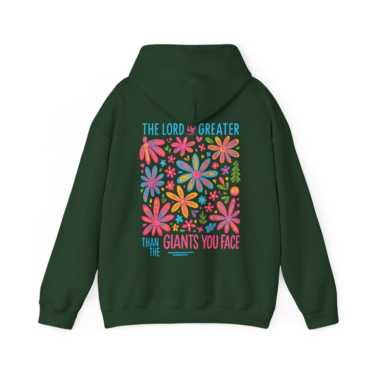 Faith Over Giants Boho Glitter Hoodie Adult Hoodie S-5XL