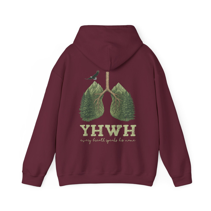 YHWH Breath Christian Faith Hoodie Adult Hoodie S-5XL