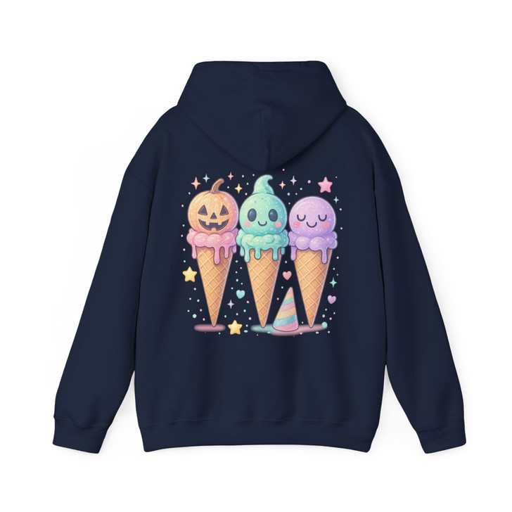 Halloween Popsicle Spooky Ice Cream Treats Fun Holiday Hoodie S-5XL