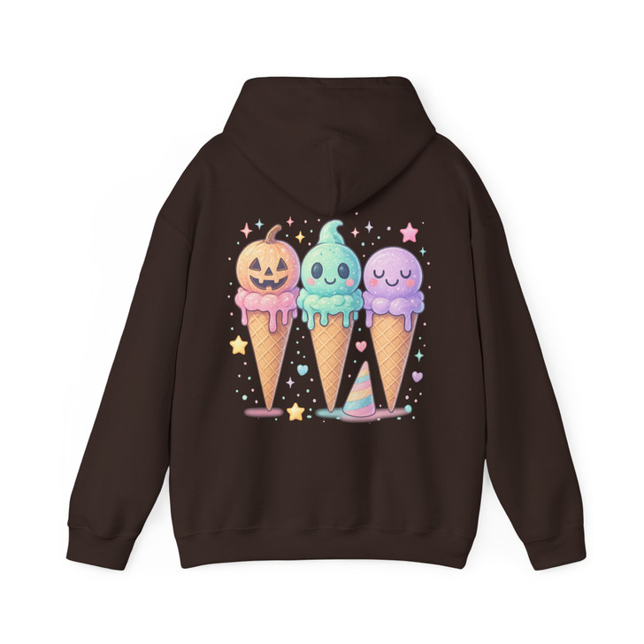 Halloween Popsicle Spooky Ice Cream Treats Fun Holiday Hoodie S-5XL