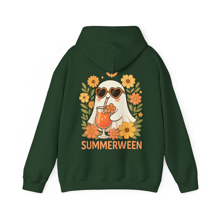 Summerween PNG Cute Ghost Halloween Sublimation Design Hoodie S-5XL