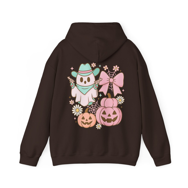 Adorable Halloween Cat Spooky Pumpkin Fall Hoodie S-5XL