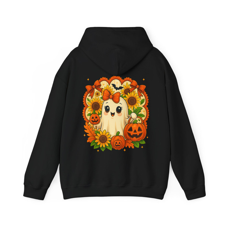 Coquette Cute Ghost Fall Halloween Sublimation Hoodie S-5XL
