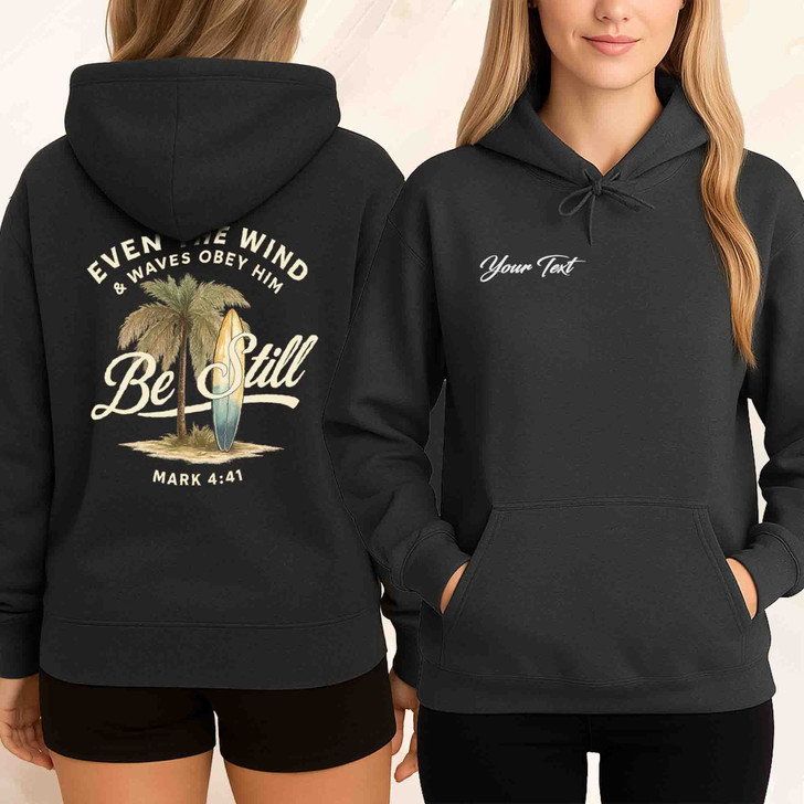 Be Still Ocean Christian Hoodie Adult Hoodie S-5XL