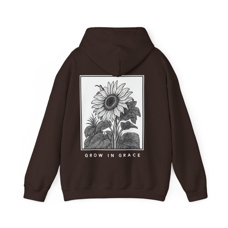 Grow In Grace Sunflower Hoodie Adult Hoodie S-5XL