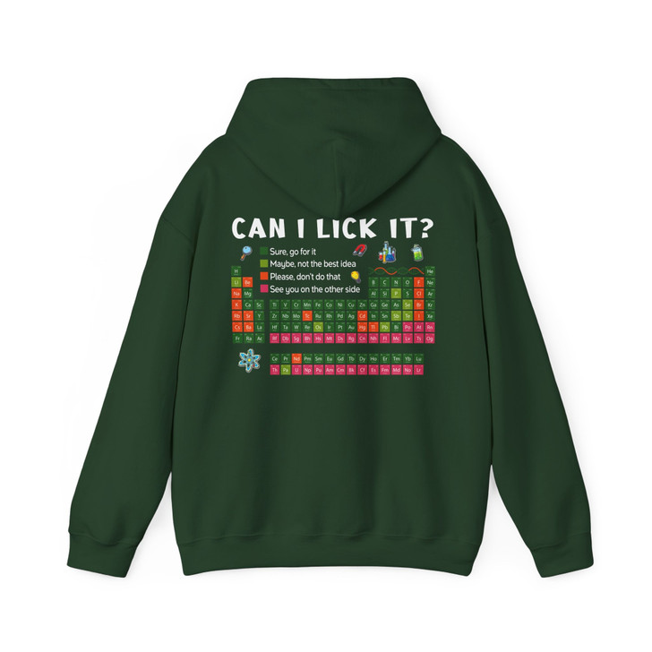 Can I Lick It Funny Science Hoodie Adult Hoodie S-5XL