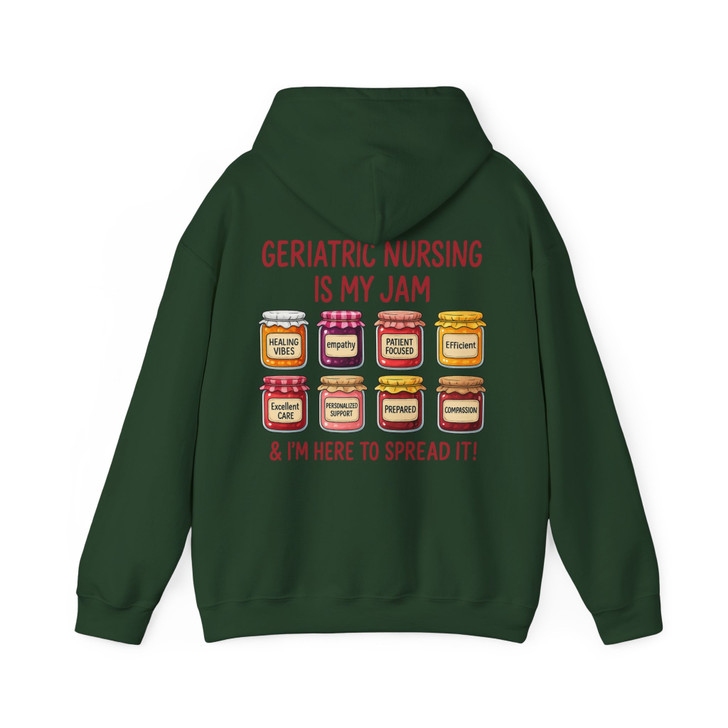 Geriatric Nursing Is My Jam Hoodie Adult Hoodie S-5XL
