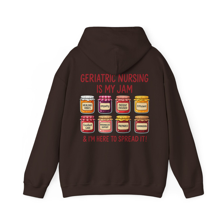 Geriatric Nursing Is My Jam Hoodie Adult Hoodie S-5XL