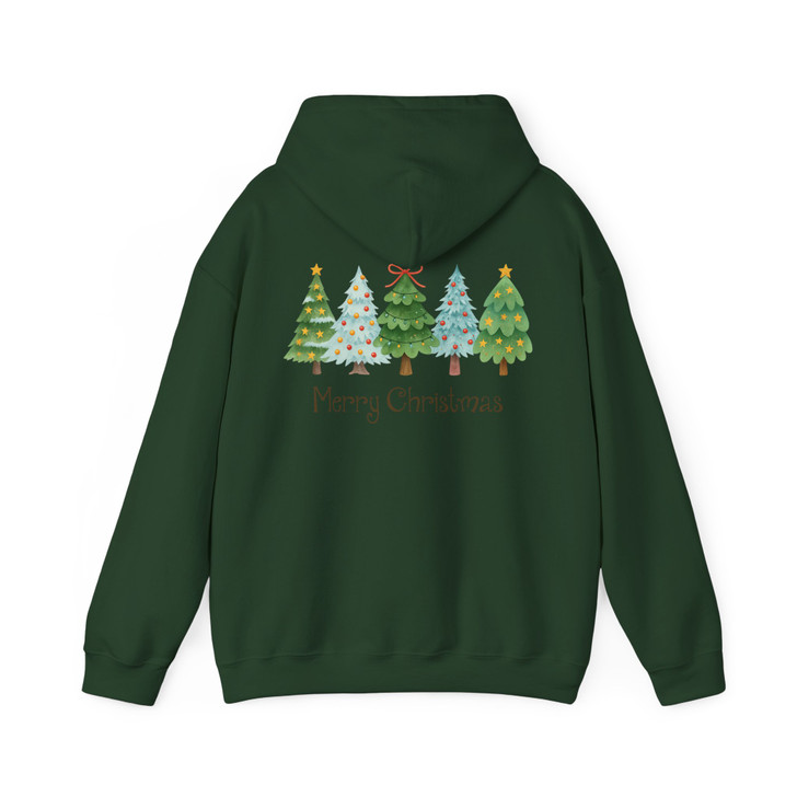Vintage Christmas Tree Classic Xmas Holiday Hoodie S-5XL