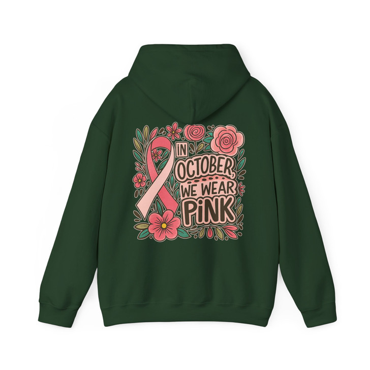 In October We Wear Pink Breast Cancer Awareness Hoodie S-5XL