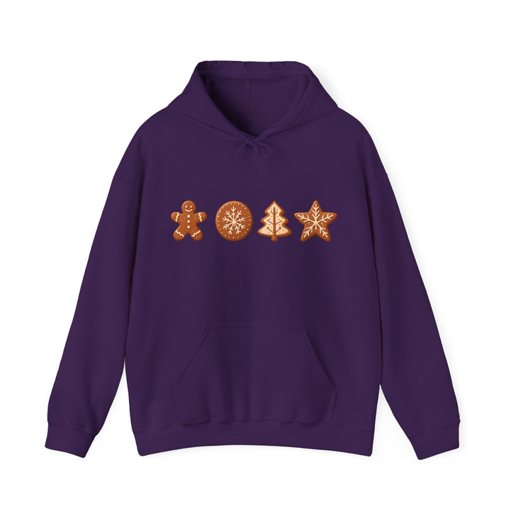 Gingerbread Cookie Winter Holiday Graphic Hoodie S-5XL