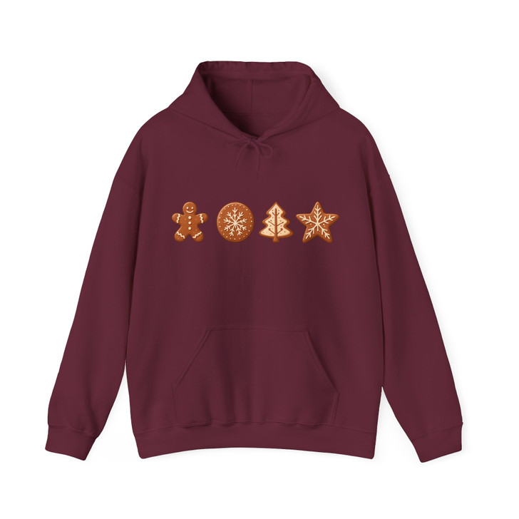 Gingerbread Cookie Winter Holiday Graphic Hoodie S-5XL