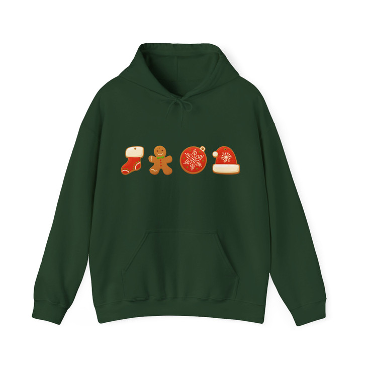 Christmas Cookie Baking Gingerbread Holiday Hoodie S-5XL