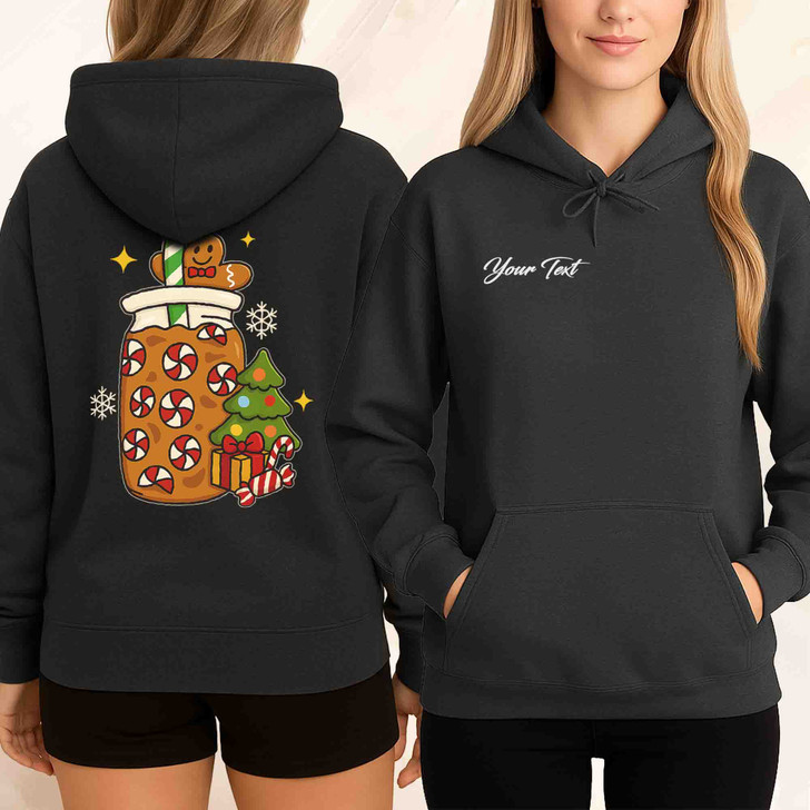 Gingerbread Cookie Cute Holiday Family Matching Hoodie S-5XL