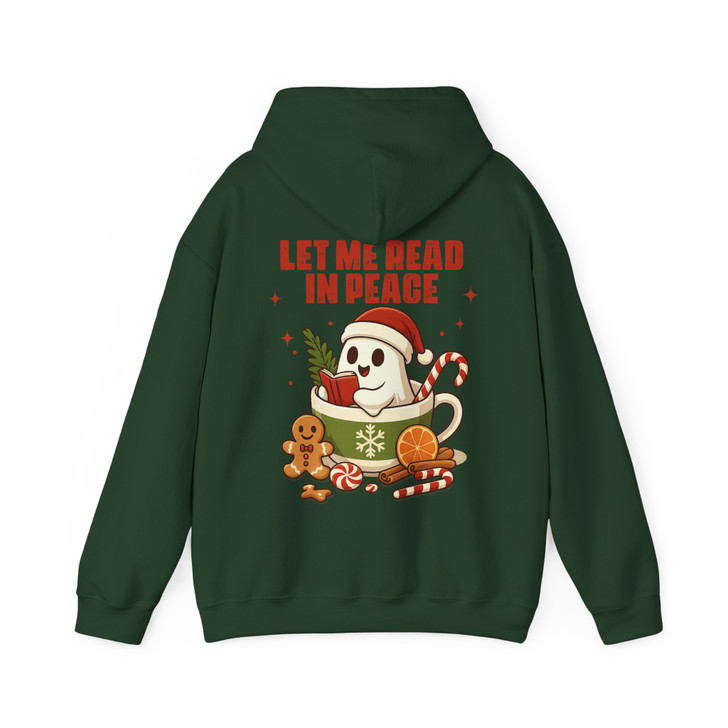 Ghost Reading Spooky Librarian Hoodie S-5XL