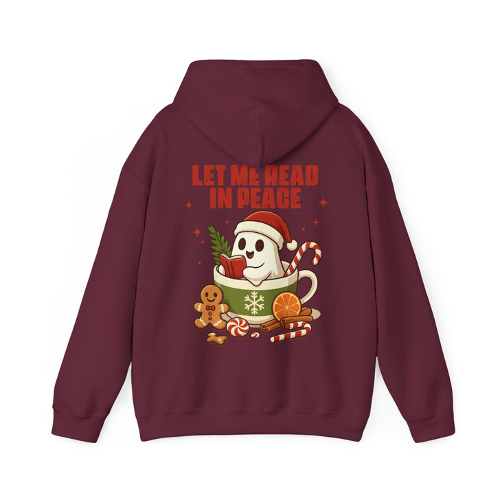 Ghost Reading Spooky Librarian Hoodie S-5XL