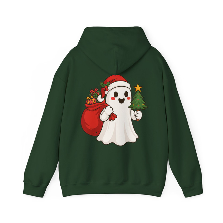 Santa Ghost Holiday Vibes Spooky Hoodie S-5XL