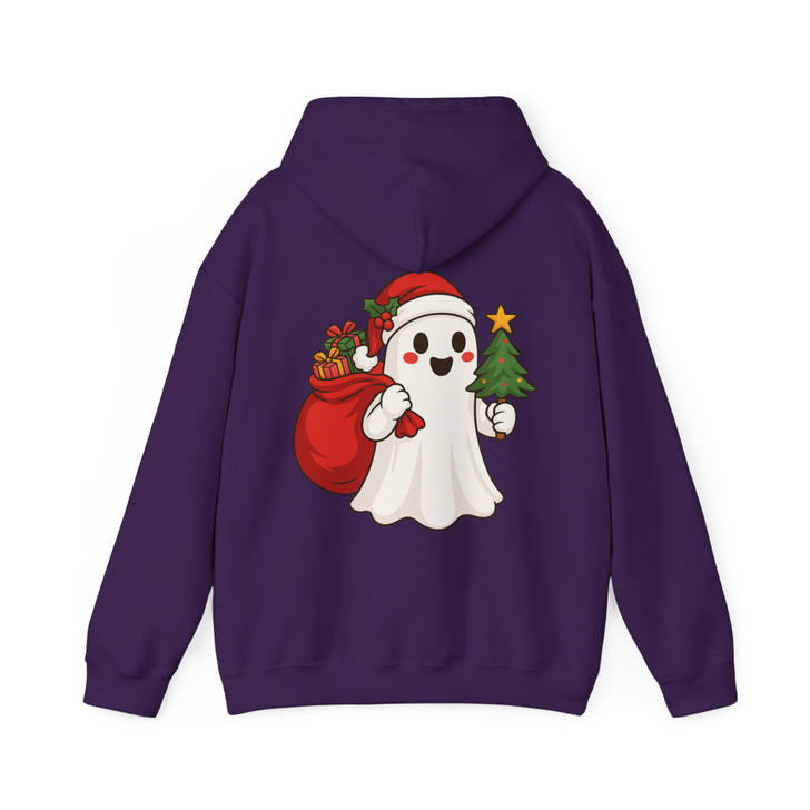 Santa Ghost Holiday Vibes Spooky Hoodie S-5XL