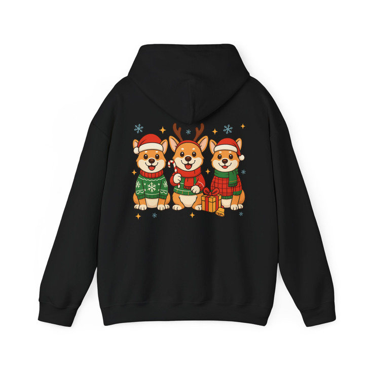 Corgi Christmas Santa Reindeer Sweater Dog Hoodie S-5XL