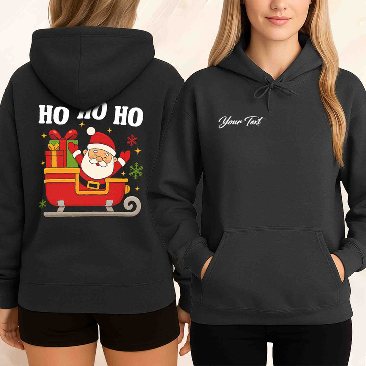 Christmas Santa Holiday Design Festive Gift Hoodie S-5XL