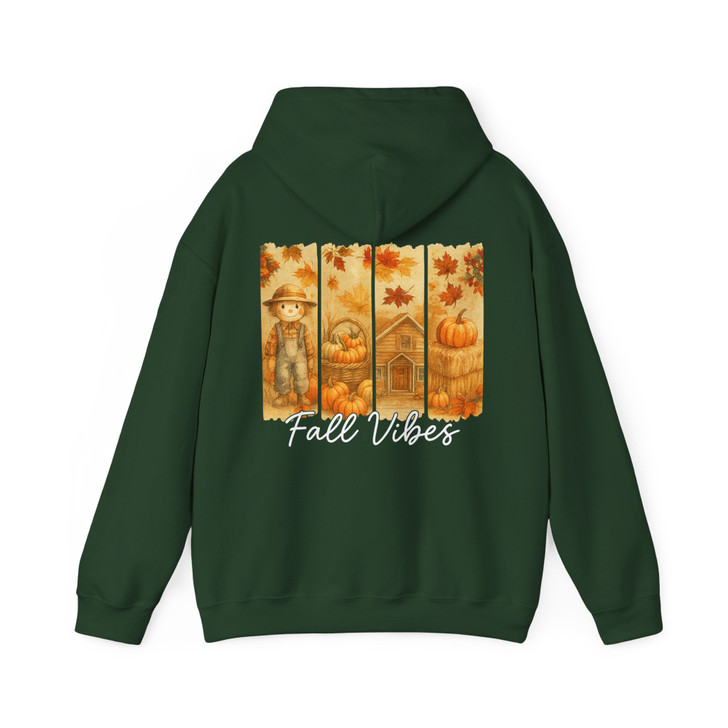 Cute Scarecrow Fall Vibes Hoodie Adult Hoodie S-5XL