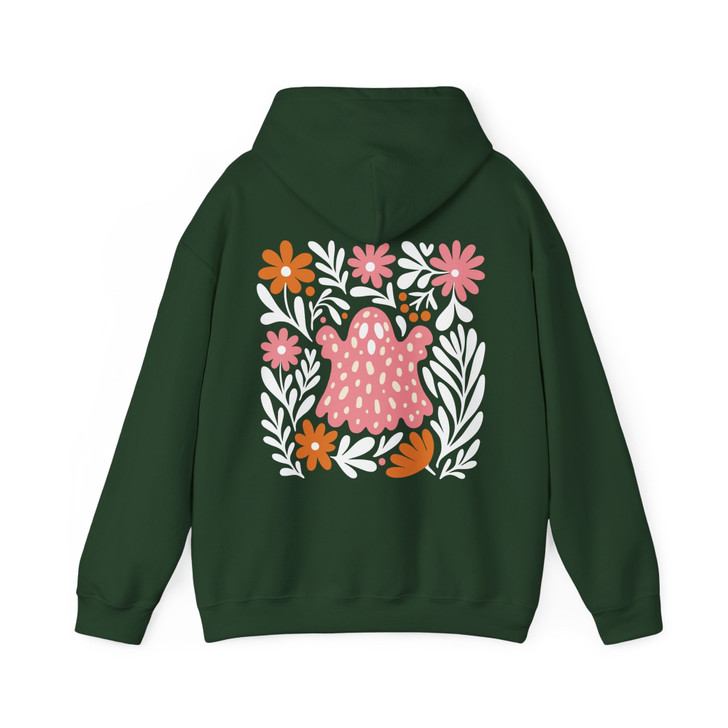 Boho Ghost Pink Halloween Hoodie Adult Hoodie S-5XL