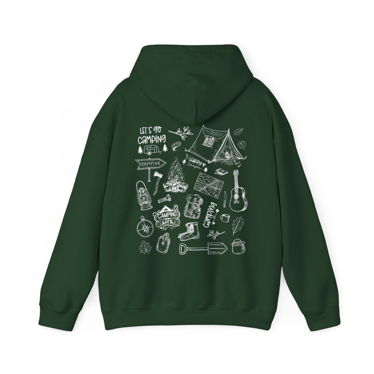 Retro Camping Vintage Outdoors Hoodie Adult Hoodie S-5XL