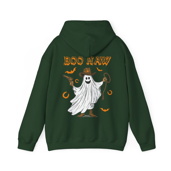 Boo Haw Cowboy Ghost Hoodie Adult Hoodie S-5XL