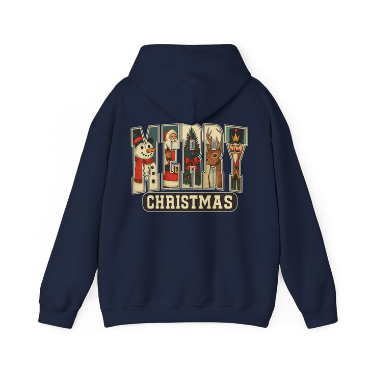Retro Christmas Vintage Santa Claus Merry Christmas Hoodie S-5XL